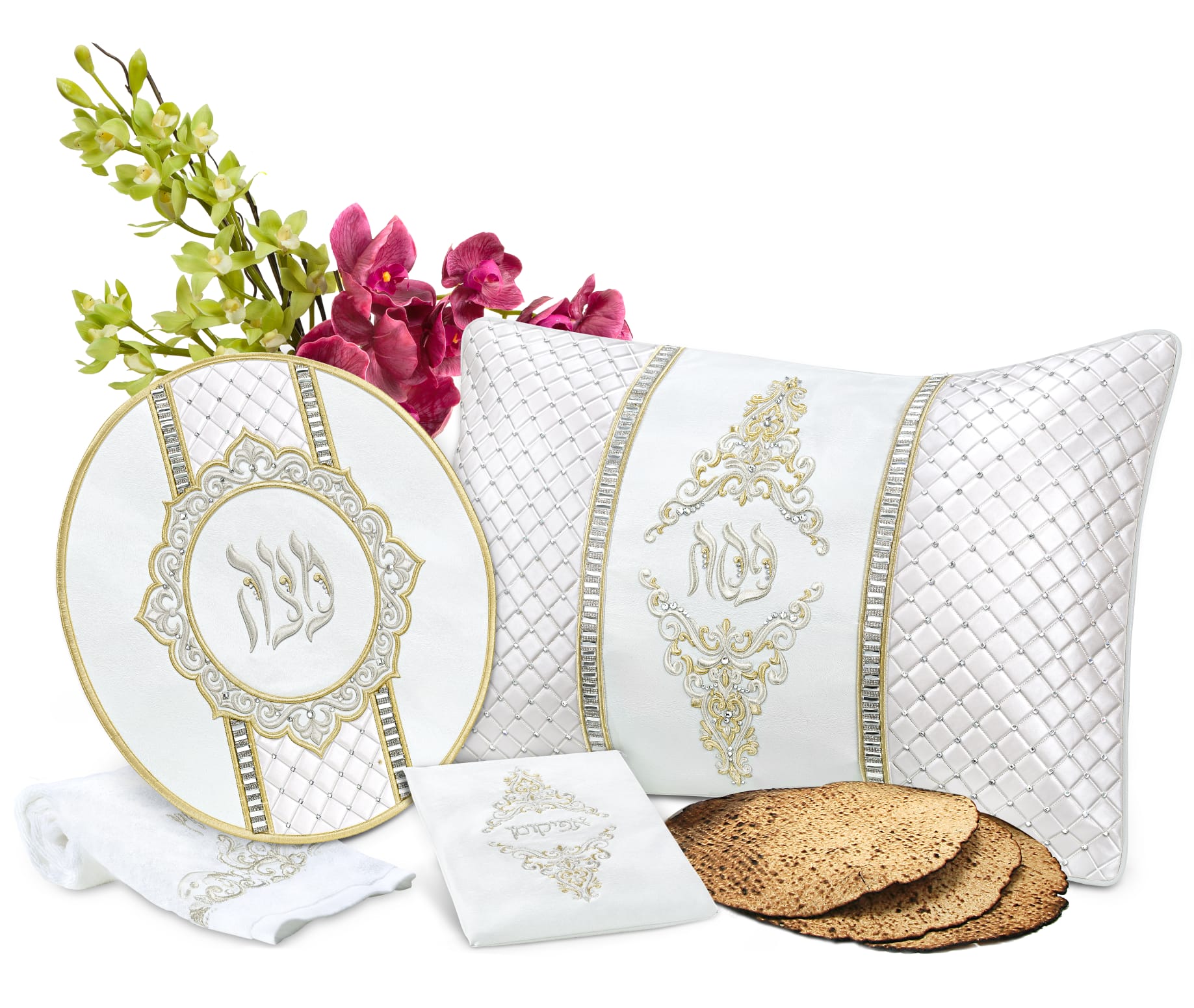 pesach set leather and vinal classy style ps258